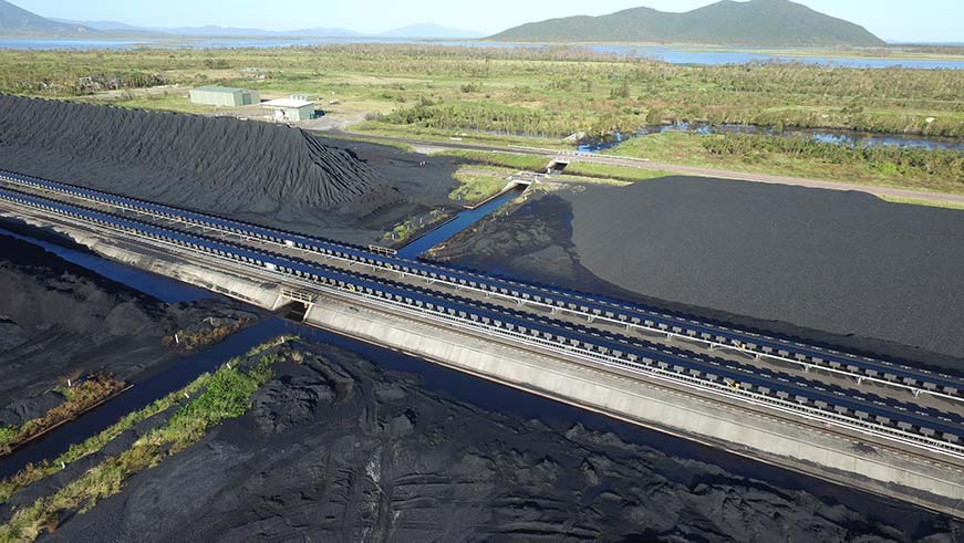 Adani's Abbot Point coal port near the Great Barrier Reef. Credit: Dean Sewell