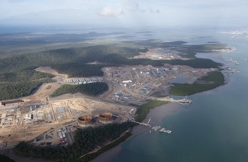 Image: Curtis Island LNG Plants, Queensland, Australia. Image Credit: GreensMPs